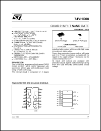 Click here to download 74VHC00 Datasheet
