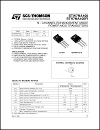 Click here to download STH7NA100FI Datasheet