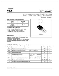 Click here to download BYT230Y-400 Datasheet