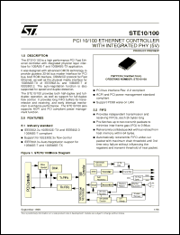 Click here to download STE10/100 Datasheet