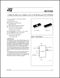 Click here to download M27C400 Datasheet