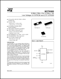 Click here to download M27W800 Datasheet