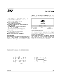 Click here to download 74V2G00 Datasheet