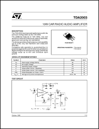 Click here to download TDA2003 Datasheet