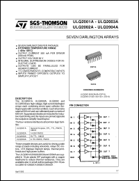 Click here to download ULQ2001D1 Datasheet