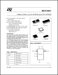 Click here to download M27C4001 Datasheet