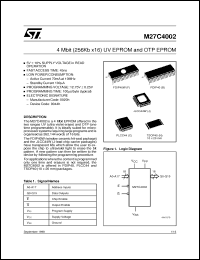 Click here to download M27C4002 Datasheet