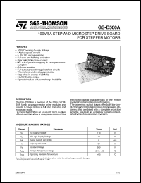 Click here to download GS-D500A Datasheet