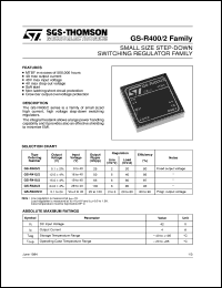 Click here to download GS-R400V/2 Datasheet