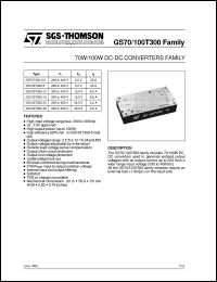 Click here to download GS70T300-3.5 Datasheet