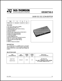 Click here to download GS300T48-5 Datasheet
