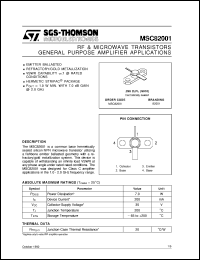 Click here to download MSC82001 Datasheet