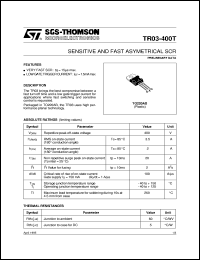 Click here to download TR03-400T Datasheet