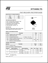 Click here to download BYT3400B-TR Datasheet