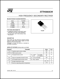 Click here to download STTH3003CW Datasheet