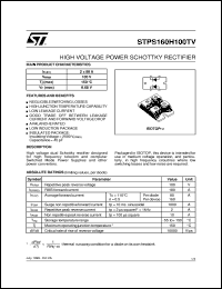 Click here to download STPS160H100 Datasheet