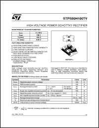 Click here to download STPS80H100TV Datasheet