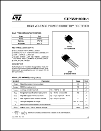 Click here to download STPS5H100 Datasheet
