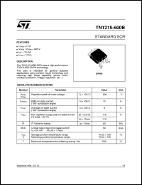 Click here to download TN1215-600B Datasheet