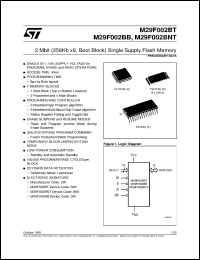 Click here to download M29F002BT45K1 Datasheet