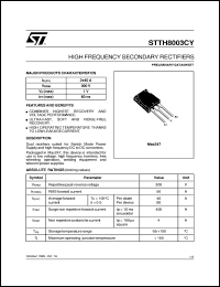Click here to download STTH8003CY Datasheet