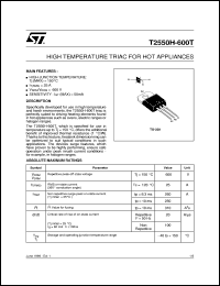 Click here to download T2550H-600T Datasheet