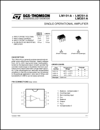 Click here to download LM101A Datasheet