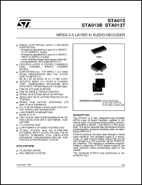 Click here to download STA013B Datasheet