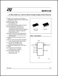 Click here to download M29F016B Datasheet