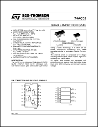 Click here to download 74AC02 Datasheet