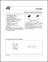 Click here to download 74V1G02 Datasheet