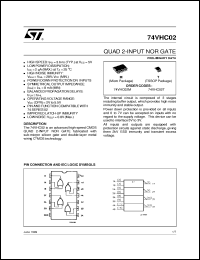 Click here to download 74VHC02 Datasheet