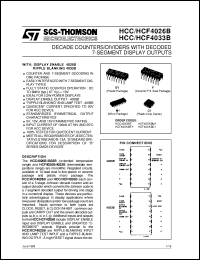 Click here to download HCF4026 Datasheet