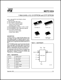 Click here to download M27C1024 Datasheet