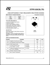 Click here to download STPR1020CB-TR Datasheet