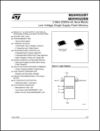 Click here to download M29W022BT Datasheet