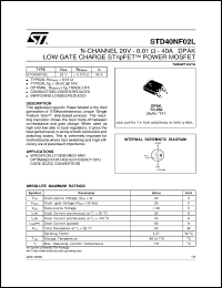 Click here to download STD40NF02 Datasheet