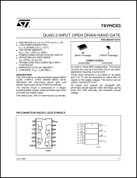 Click here to download 74VHC03 Datasheet