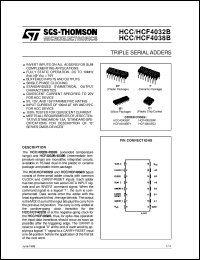 Click here to download HCF4032B Datasheet