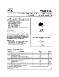 Click here to download STD40NE03 Datasheet