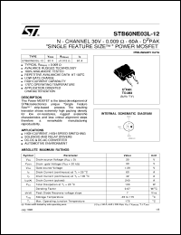 Click here to download STB60NE03L-12 Datasheet