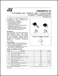Click here to download STB80NF03L-04 Datasheet