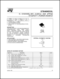 Click here to download STB40NF03 Datasheet