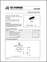 Click here to download TDA1904 Datasheet