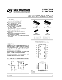 Click here to download M74HCU04 Datasheet