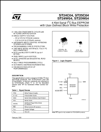 Click here to download ST24C04 Datasheet