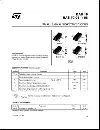 Click here to download BAS70-04 Datasheet