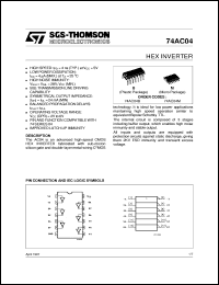 Click here to download 74AC04 Datasheet