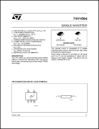 Click here to download 74V1G04 Datasheet
