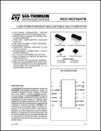 Click here to download HCF4047B Datasheet